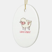 LIEBE EWE KERAMIK ORNAMENT (Links)