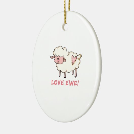 LIEBE EWE KERAMIK ORNAMENT (Links)