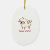 LIEBE EWE KERAMIK ORNAMENT (Vorne)
