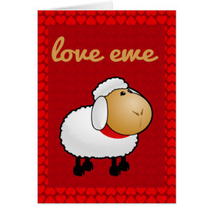Liebe Ewe (Sie) Karte