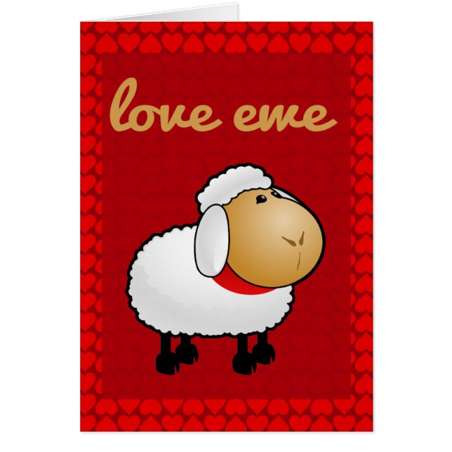 Liebe Ewe (Sie) Karte (Vorne)
