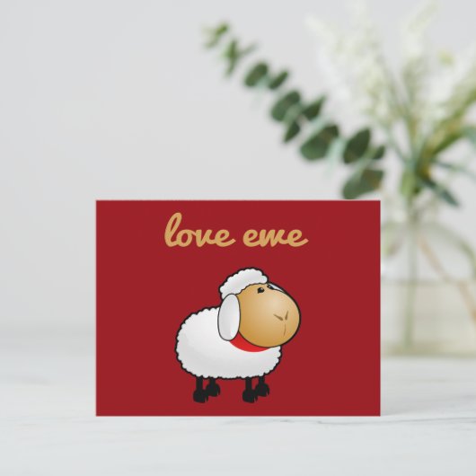Liebe Ewe (Sie) Postkarte (Stehend Vorderseite)
