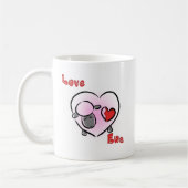 Liebe Ewe Valentine Kaffeetasse (Links)