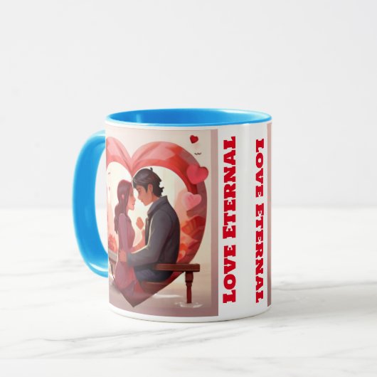 Liebe Ewige Combo-Tasse Tasse (Vorderseite Links)