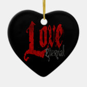 Liebe Ewige Liebe Embrace Bewahren Gotik Keramikornament (Vorne)