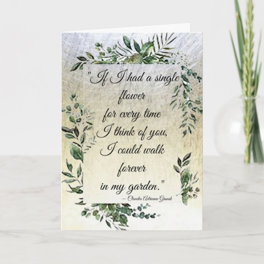 Liebe "Ewige Liebe" Karte (Vorderseite)