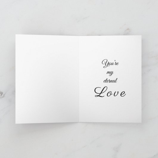 Liebe "Ewige Liebe" Karte (Innenseite)