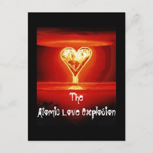 Liebe Explosion Postkarte (Vorderseite)