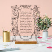 Liebe Expression Line Art Viktorianisch einfach Acrylschild (Hochzeit)