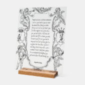 Liebe Expression Line Art Viktorianisch einfach Acrylschild (Winkel)