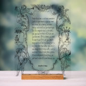 Liebe Expression Line Art Viktorianisch einfach Acrylschild (Neutral)