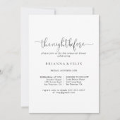 Liebe Extravagante Skriptabend vor Probe Abendesse Einladung (Vorderseite)