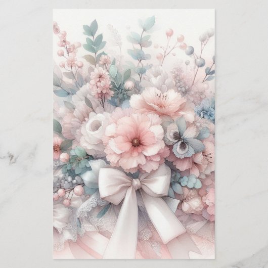 Liebe Extravagantes Brautparty Elegante Pastel Bin (Rückseite)