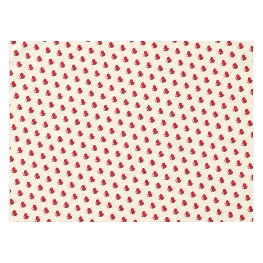 Liebe extravagantes Herzmuster Tischdecke (Vorderseite (Horizontal))
