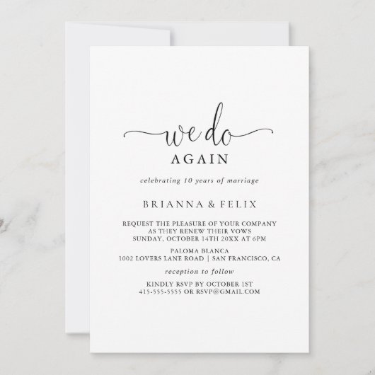 Liebe Extravagantes Skript machen wir wieder neu Einladung (Vorderseite)