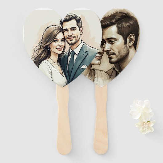 Liebe Fächer (Vorne und Hinten)