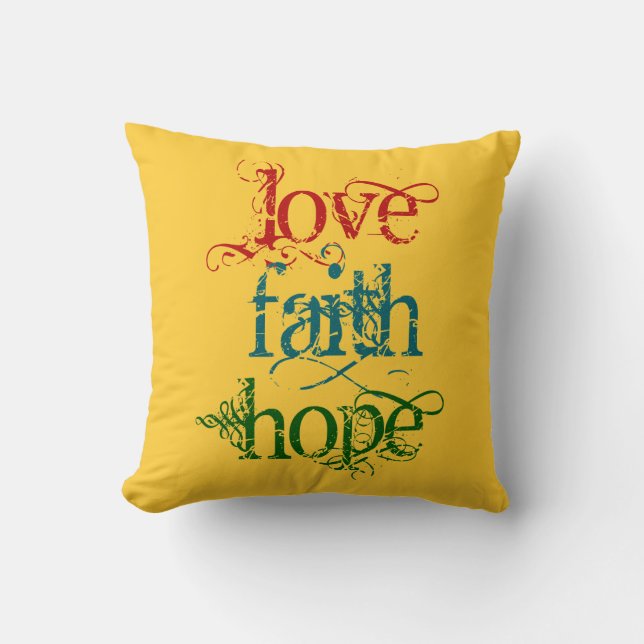 LIEBE FAITH HOFFE KISSEN (Vorderseite)