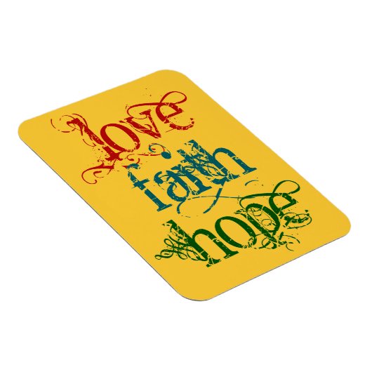 LIEBE FAITH HOFFE MAGNET (Rechte Seite)