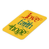 LIEBE FAITH HOFFE MAGNET (Linke Seite)