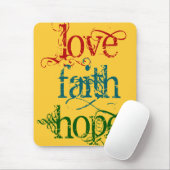 LIEBE FAITH HOFFE MOUSEPAD (Mit Mouse)