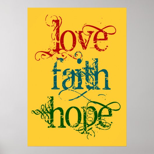 LIEBE FAITH HOFFE POSTER (Vorne)