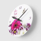 Liebe~Faith~Hope Wall Clock Runde Wanduhr (Winkel)