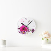 Liebe~Faith~Hope Wall Clock Runde Wanduhr (Zuhause)