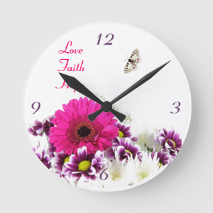 Liebe~Faith~Hope Wall Clock Runde Wanduhr