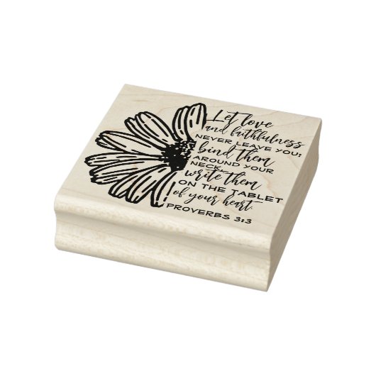 Liebe & Faithness Typografie Custom Bible Verse Gummistempel (Stempel)