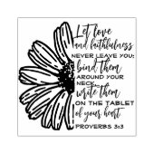 Liebe & Faithness Typografie Custom Bible Verse Gummistempel (Prägung)