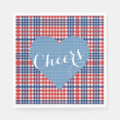 Liebe Fall Country Kitsch Hochzeitsfeier Serviette (Vorderseite)