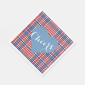 Liebe Fall Country Kitsch Hochzeitsfeier Serviette (Ecke)