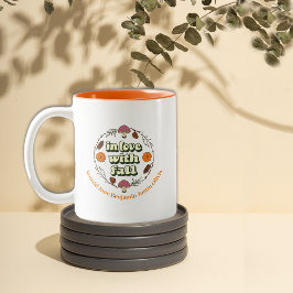 Liebe Fall Erntedank Familiennamen anpassen Zweifarbige Tasse