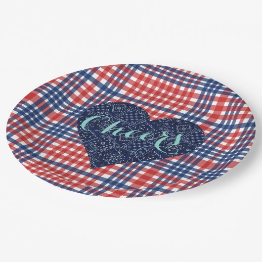 Liebe Fall Kitsch Country Wedding Party Teller (Schrägansicht)