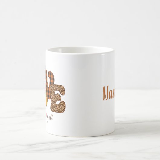 Liebe Fall Personalisiert Kaffeetasse (Mittel)