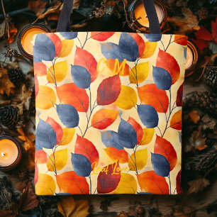 Liebe Fall Tasche mit gemütlicher Herbstecke