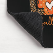 Liebe Fall Y'all Leopard Pumpkin Halloween Thanksg Mousepad (Ecke)