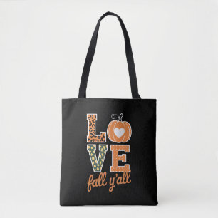 Liebe fällt euch allen Leopardenprint Herbst Thank Tasche