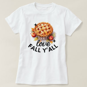 Liebe fällt Y'all   Herbstleaves   Niedlicher Fall T-Shirt