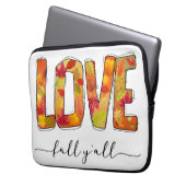 Liebe fällt Y'all Laptopschutzhülle (Vorderseite Links)