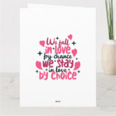 Liebe - Faltkarte Karte (Rückseite)