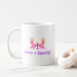 Liebe = Familie Kaffeetasse