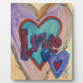 Liebe-Familie möchte Gedicht Plaque malen Fotoplatte (Vorderseite)