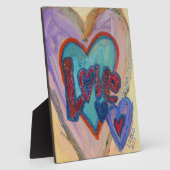 Liebe-Familie möchte Gedicht Plaque malen Fotoplatte (Seite)