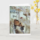 **LIEBE FAMILIE UND FREUNDE** MERRY CHRISTMAS KARTE (Gelbe Blume)