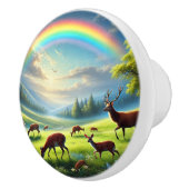 Liebe Familie unter dem Regenbogen Keramikknauf (Rechts)