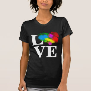 Liebe Farbenfrohe Feuerwerke Funny anpassbar T-Shirt