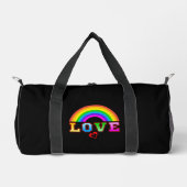 Liebe Farbenfroher Regenbogen Rotes Herz Duffle Bag (Vorderseite)