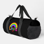 Liebe Farbenfroher Regenbogen Rotes Herz Duffle Bag (Rechte Ecke)