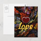 Liebe Farbharmonie Postkarte (Vorne/Hinten)